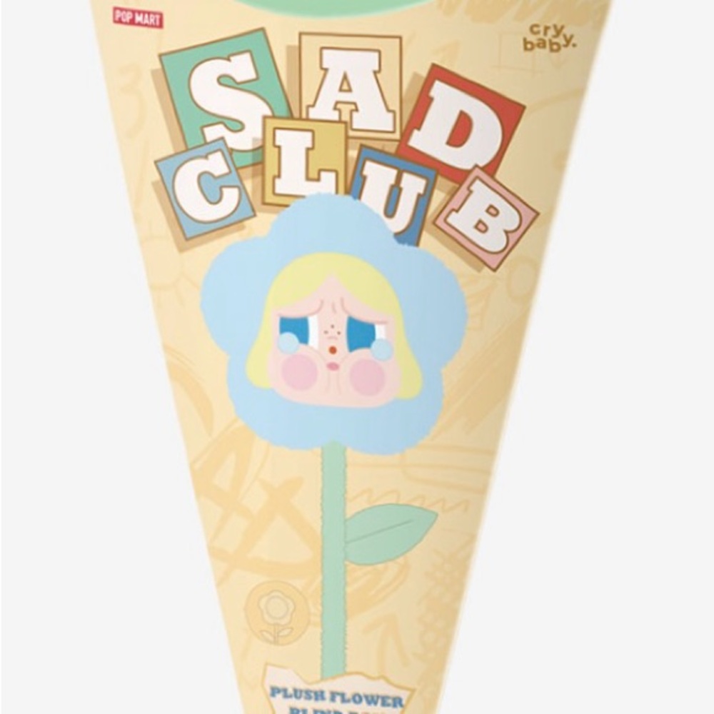 Pop Mart Sad Club Plush Flower
